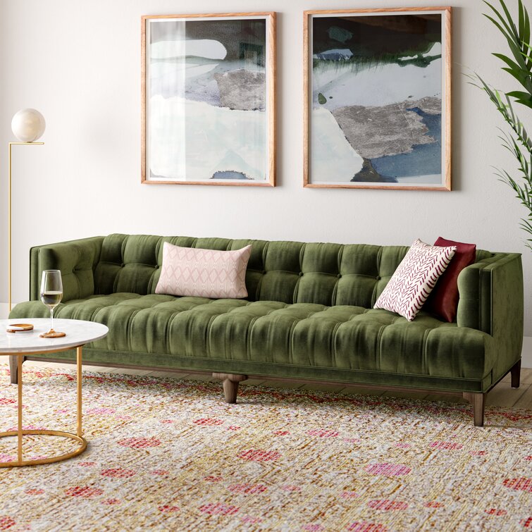 Ways to style a room with a green sofa. cover photo collage