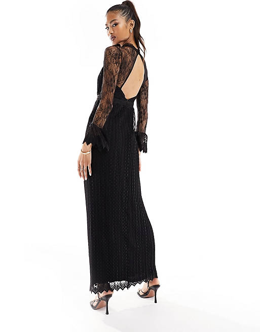 black lace dresses with jacket Soulmates D7069