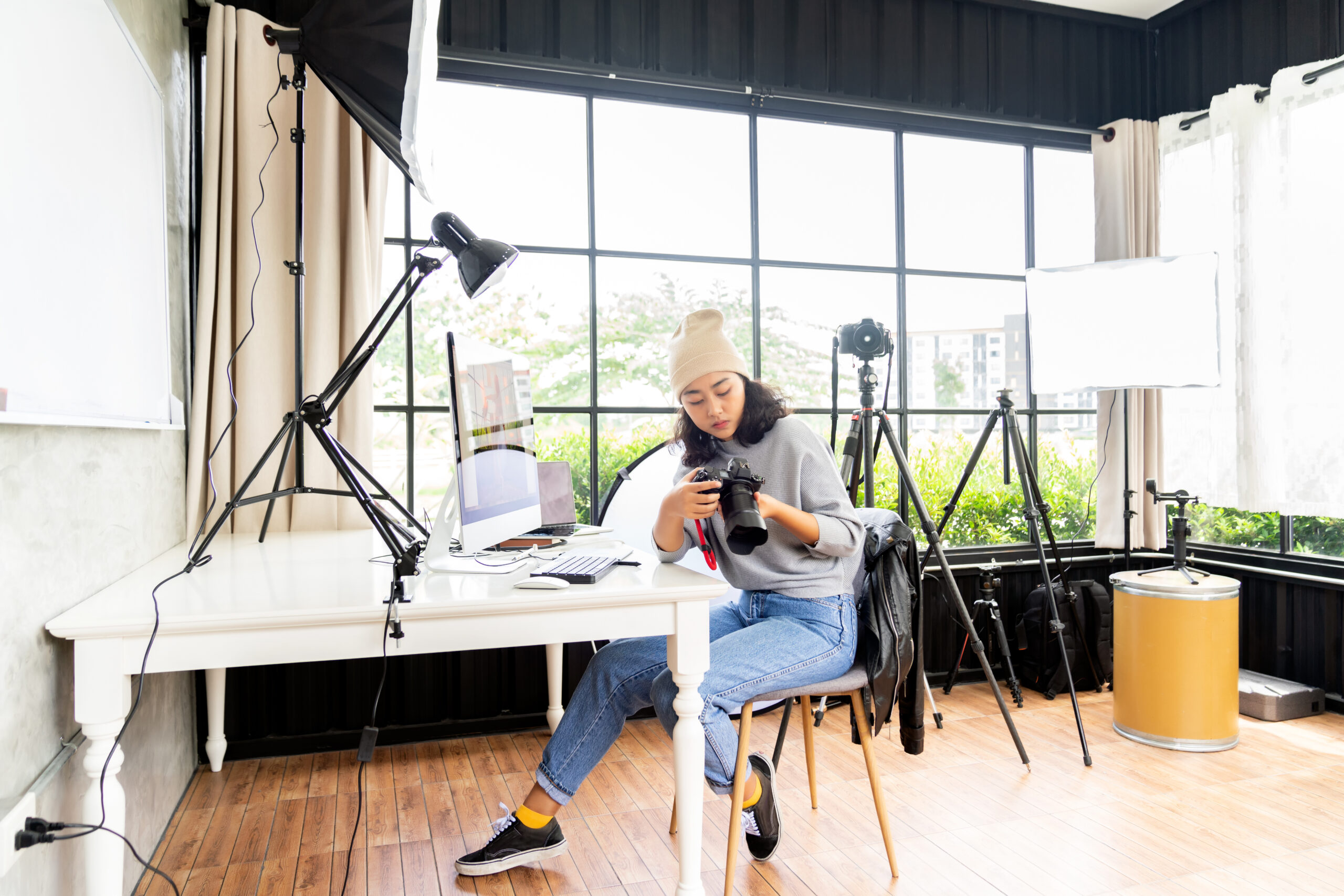 Bringing in income to work from home comfortably cover photo collage