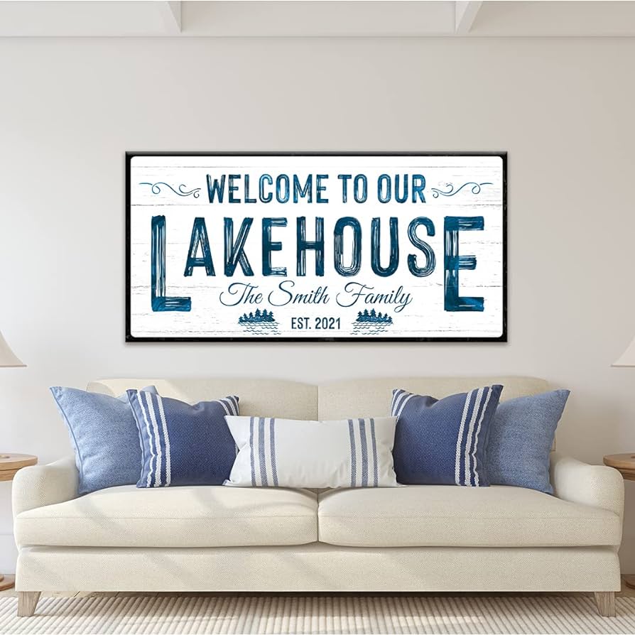Lake House Accents cover photo collage