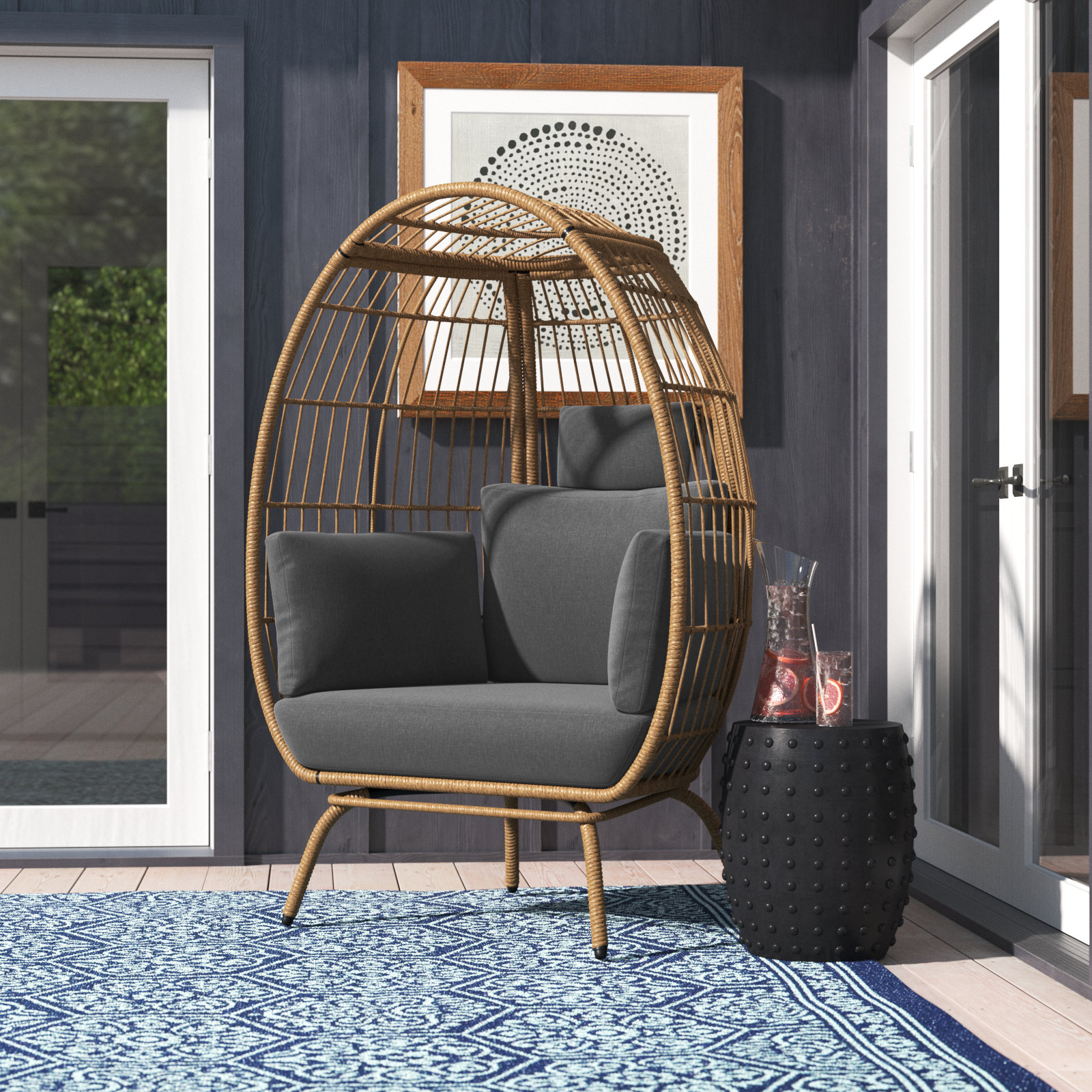 Create an outdoor oasis cover photo collage