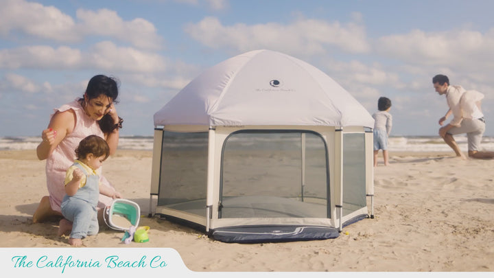 sandy toes & sun hats: beach trip must haves for toddlers cover photo collage