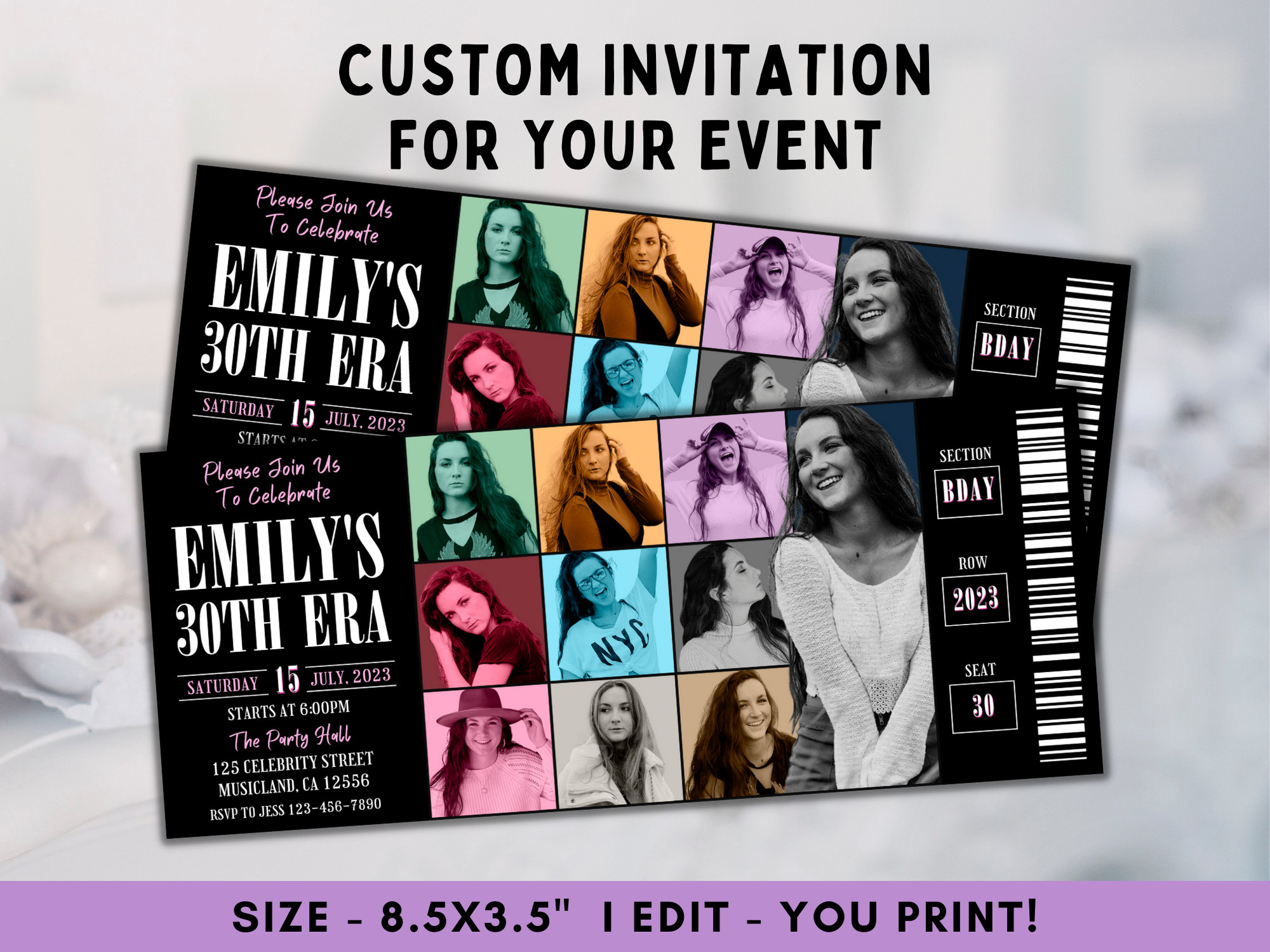 Taylor Swift Birthday Party Ideas cover photo collage