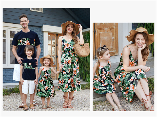 Matching sets for the entire family. cover photo collage