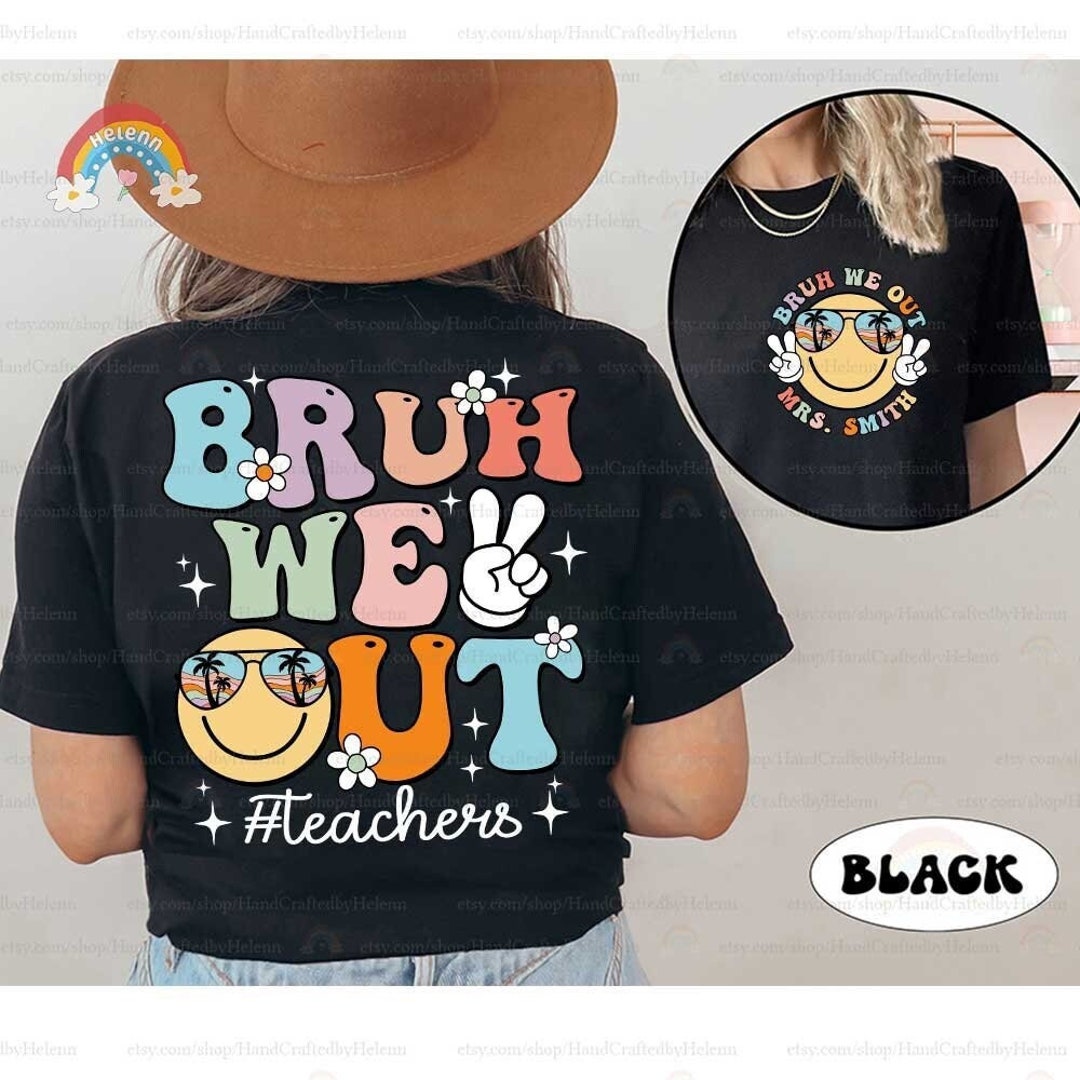 Fun Last Day of School Teacher Shirts cover photo collage