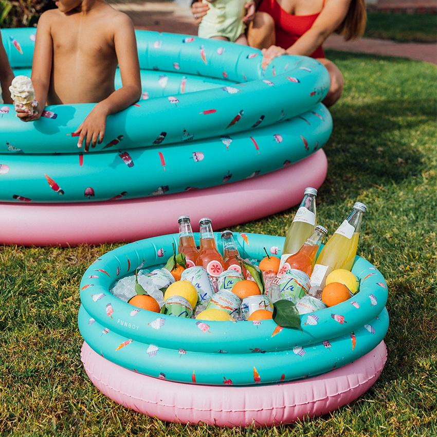 Pool side essentials cover photo collage