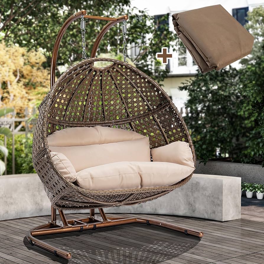 wicker chair hanging