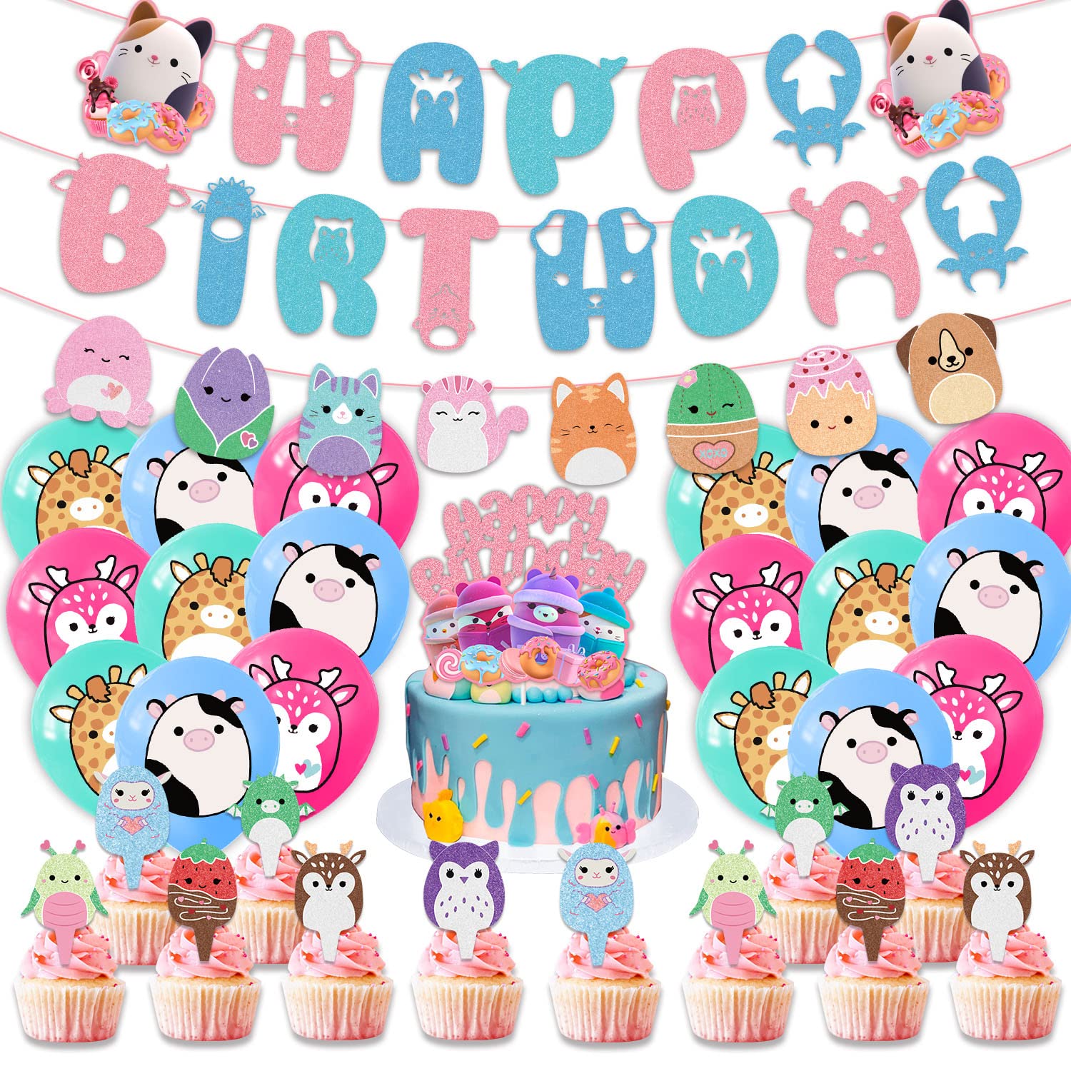 Hello, we're the squishmallows! cover photo collage