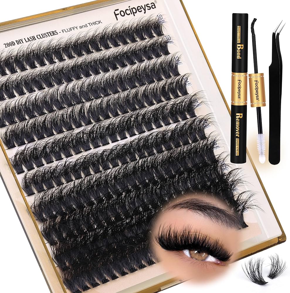 Easy to do Lash clusters🌸 cover photo collage