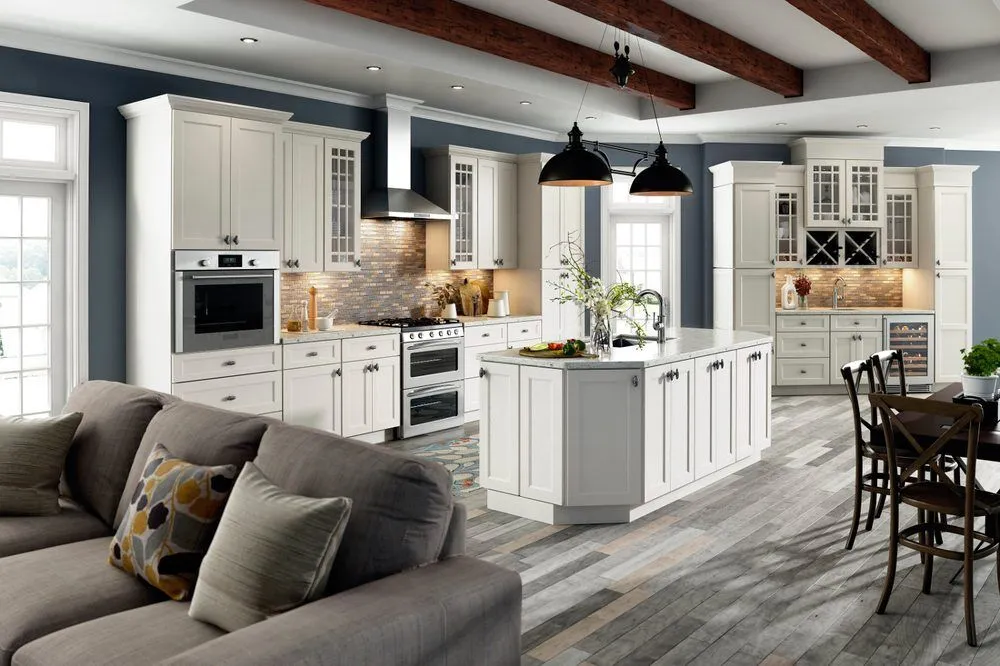 Kitchen Transformation Cabinets, Countertops, Backsplash Tile, Sinks, Faucets, and Hardware cover photo collage