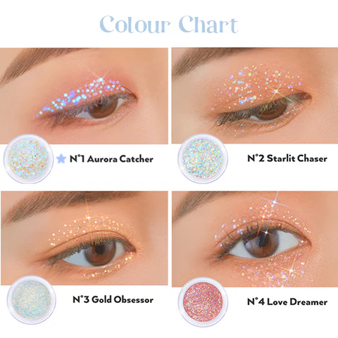 eye glitter to make your eyes POPPP ✮⋆˙ cover photo collage