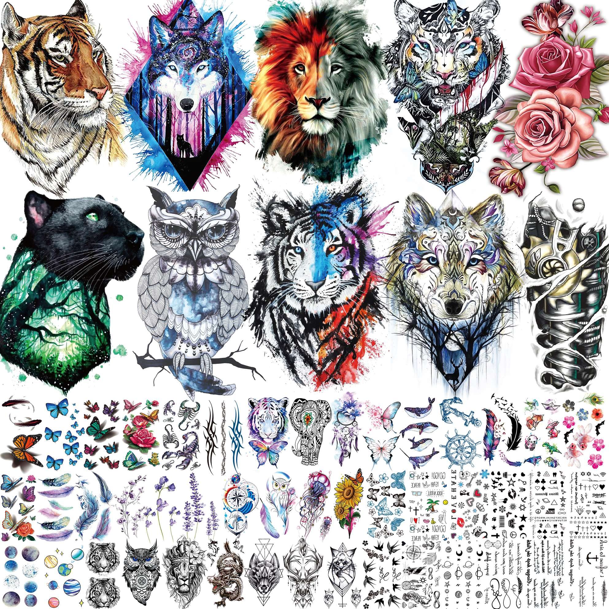 Ink on the Fly: Quick and Chic Temporary Tattoos cover photo collage