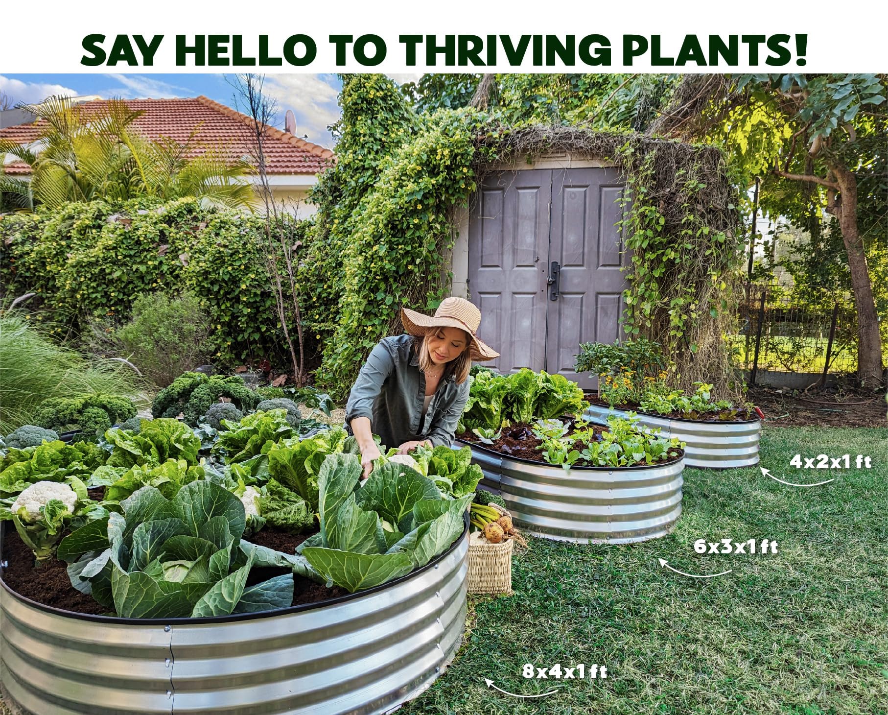 Gardening supplies cover photo collage