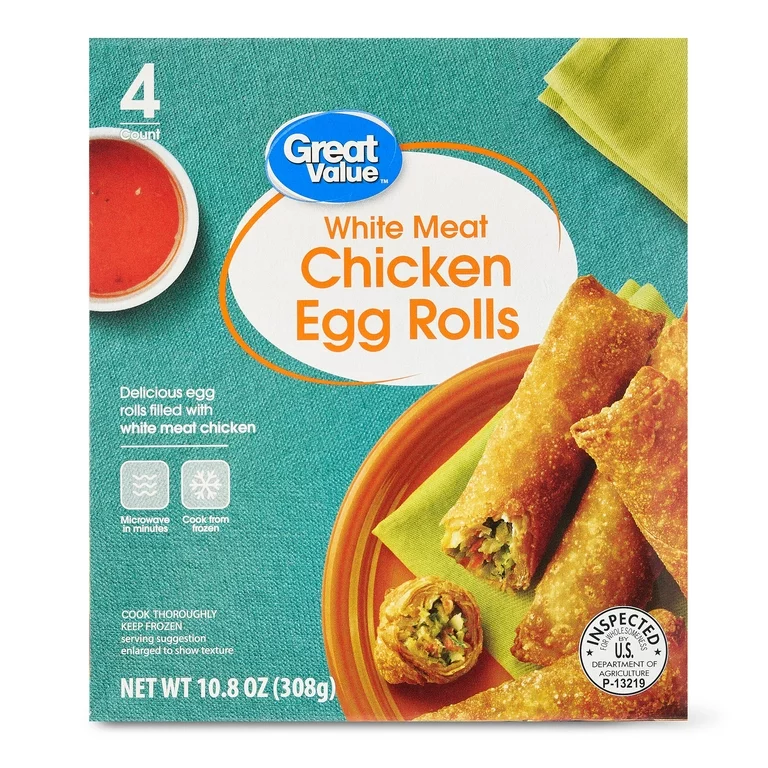 Great Value Egg Rolls (and of course other great easy go-to buys) cover photo collage