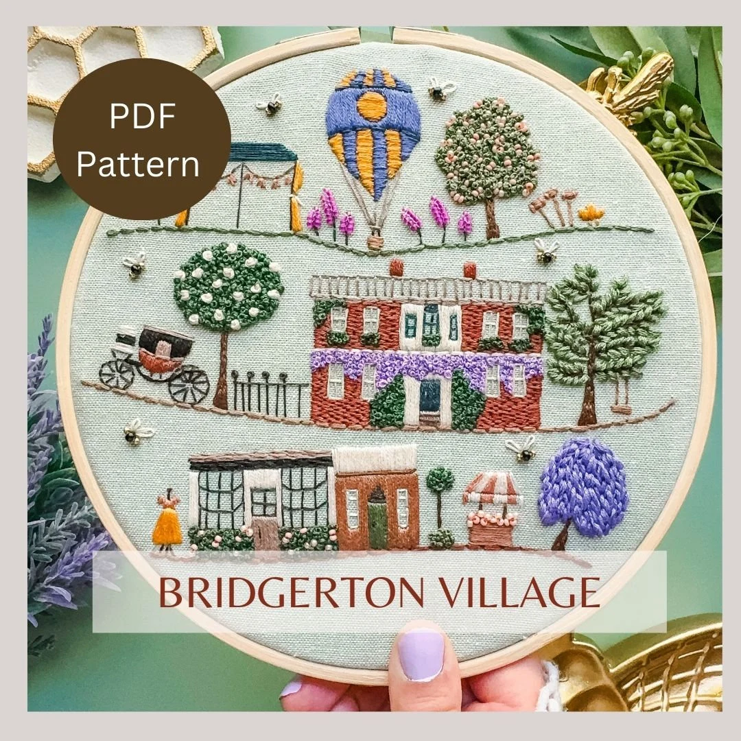 25 Bridgerton Cross Stitch Patterns I Recommend cover photo collage