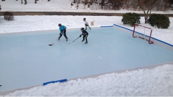 Outdoor Rink Lifestyle- Hockey Rinks in MN and your backyard cover photo collage