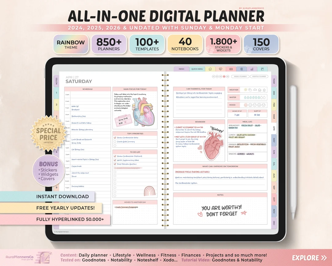 My Favorite Etsy Planners to Get Your Life Together cover photo collage