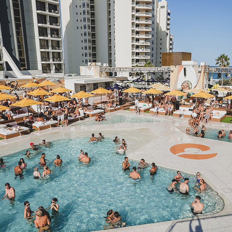 Places to visit on a holiday in The Gold Coast, QLD Australia. cover photo collage