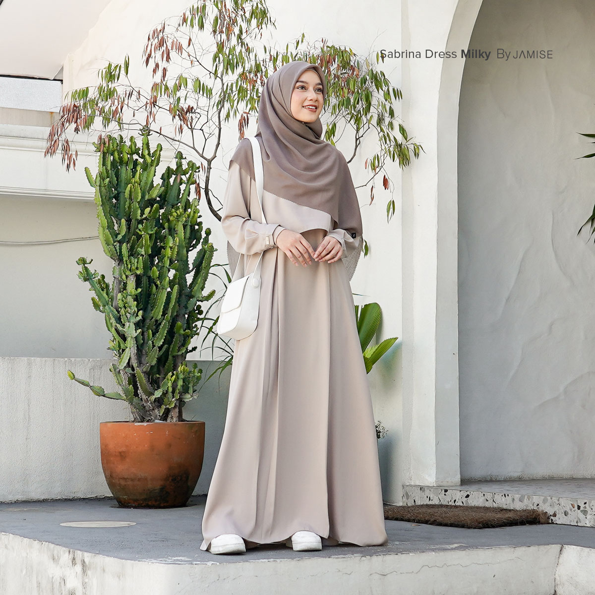 Korean style Muslimah cover photo collage