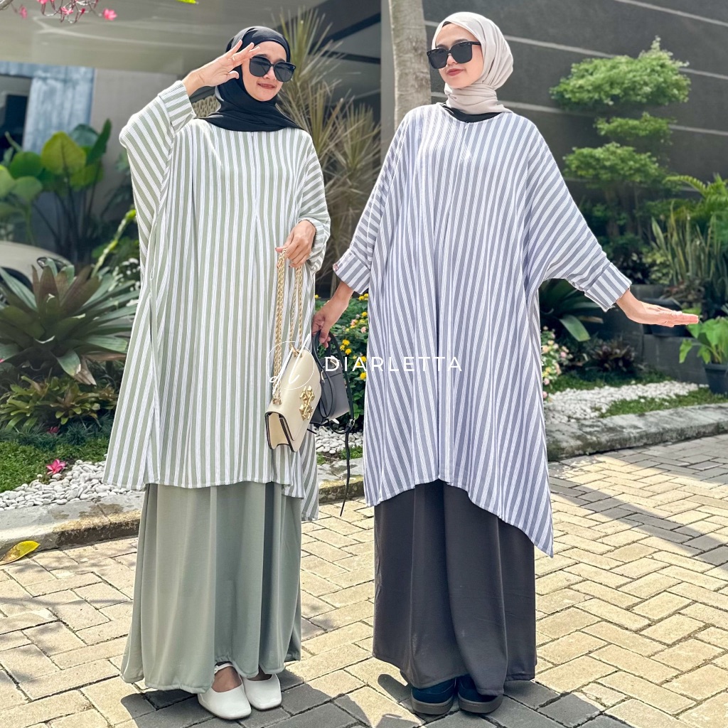 Outfit Tunik + Rok cover photo collage