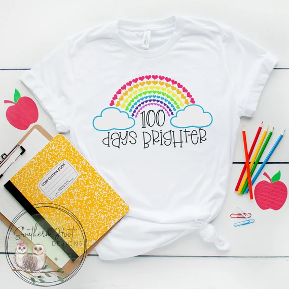 Tees to Celebrate the 100th Day of School cover photo collage