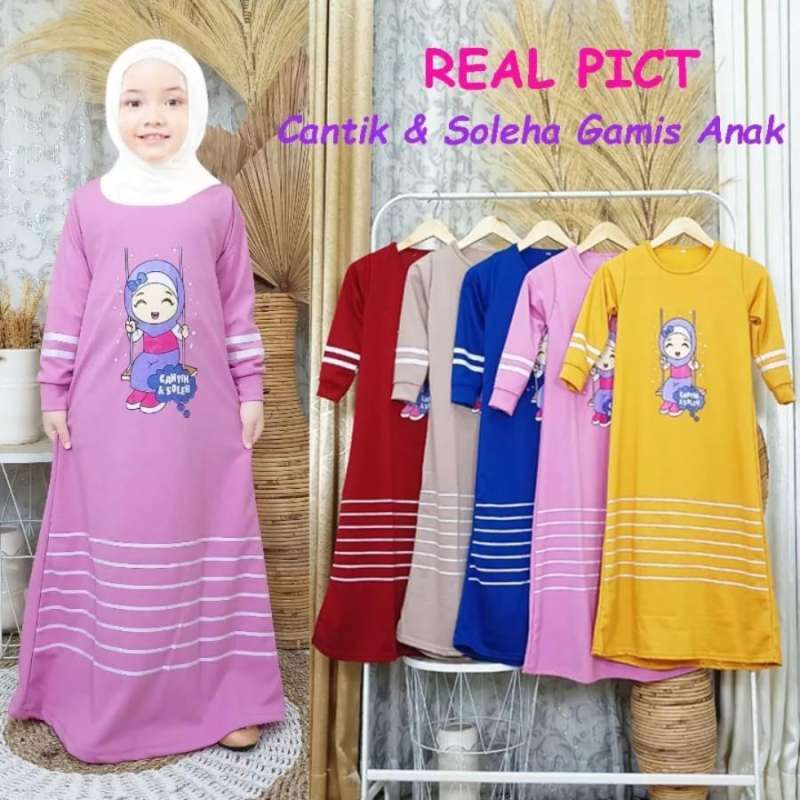 Baju Muslim & Jilbab Anak Perempuan Harga Terjangkau cover photo collage