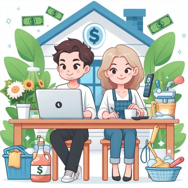 Hustle from Home: Build Multiple Streams of Income cover photo collage