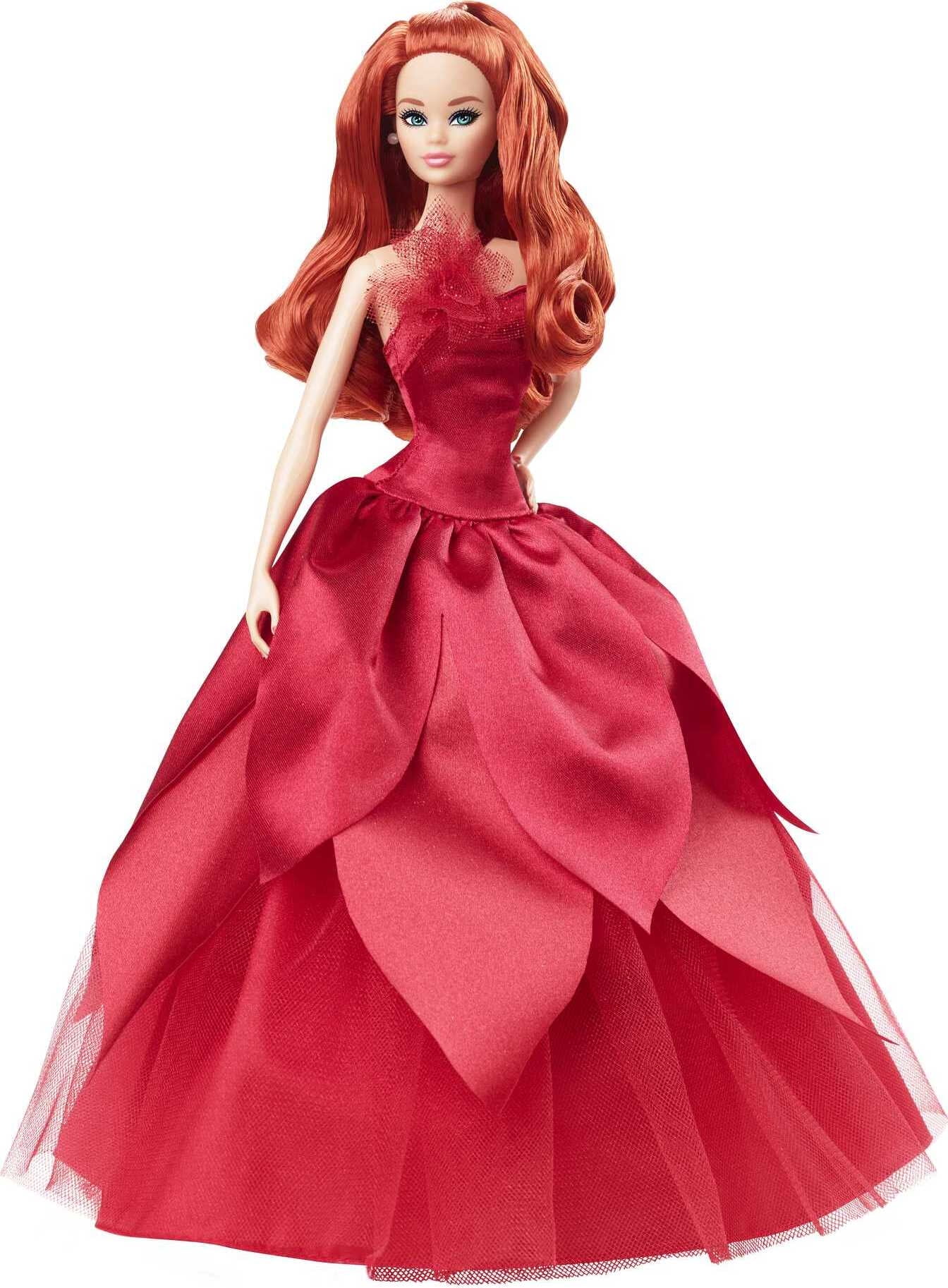 fitted lace wedding dress Amazon.com: Barbie Mattel 80th Anniversary Ruby-Red Celebration Blonde  Fashion Doll Wearing Red Dress with Silvery Shoes & Necklace, Collectible  Toy : Toys & Games main image 1