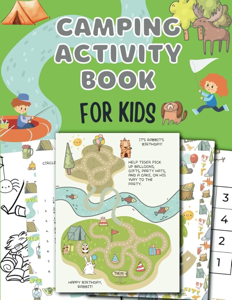 Activity & Coloring Books for All Ages cover photo collage
