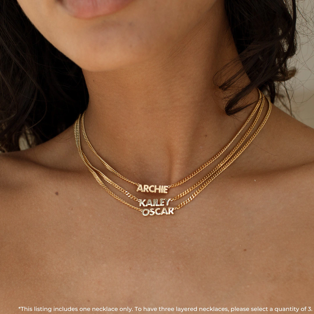 Cute customizable jewelry I've bought from Etsy! cover photo collage