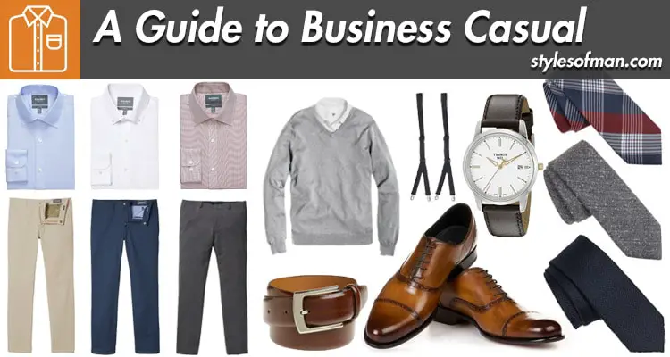 Easy and Comfortable Business Casual Capsule Wardrobe for Men cover photo collage