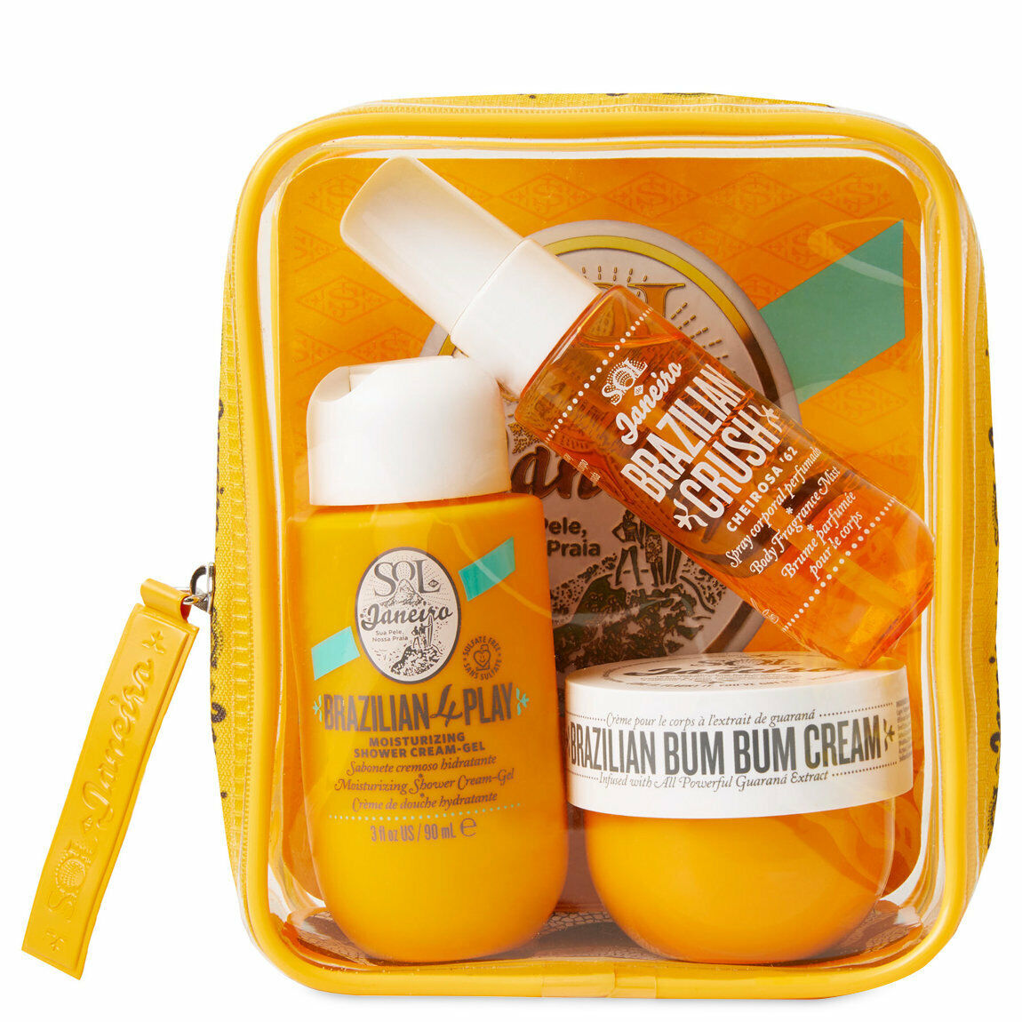 travel size must haves cover photo collage