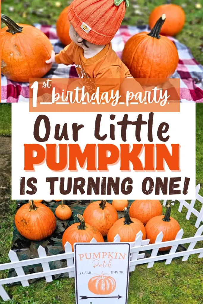 Our Little Pumpkin is Turning One! 1st Birthday Theme Little Pumpkin Birthday Party - Everything you need! cover photo collage