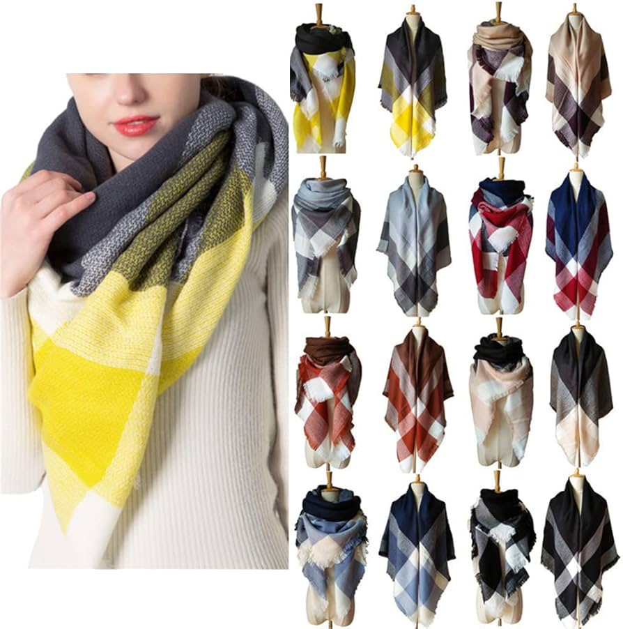 Stylish Blanket Scarves to Keep You Warm This Fall cover photo collage