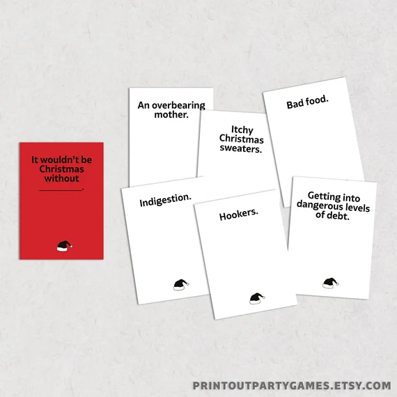cards against christmas limited edition Game Adult Party Card Game for Hilarious Holiday Nights, 250+ Cards, Quick to Learn, Perfect for White Elephant, Secret Santa, Office Parties & Friendsmas Home & Kitchen Limited Edition Christmas Cards Against