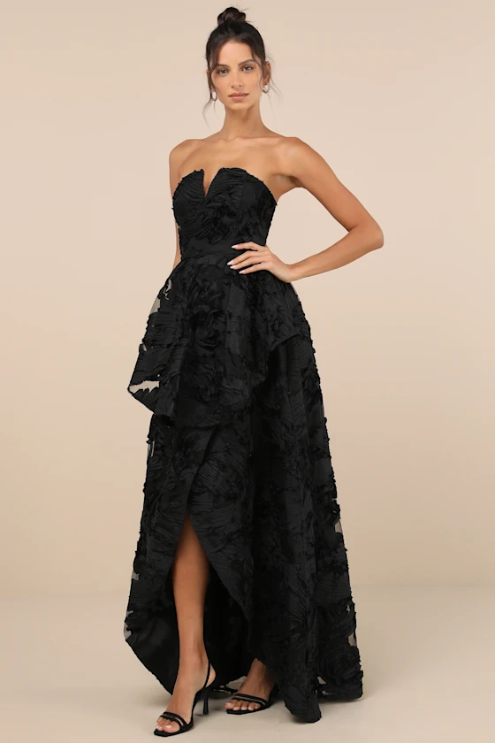 black strapless wedding guest dress Vans OTW Authentic Prima (Black/Black) – Bows and Arrows main image 0