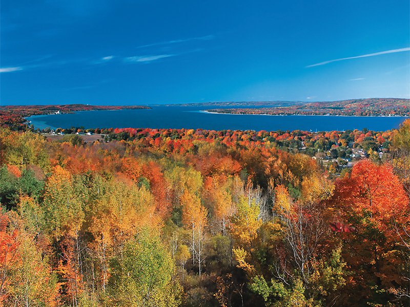 Michigan's Autumn Guide cover photo collage