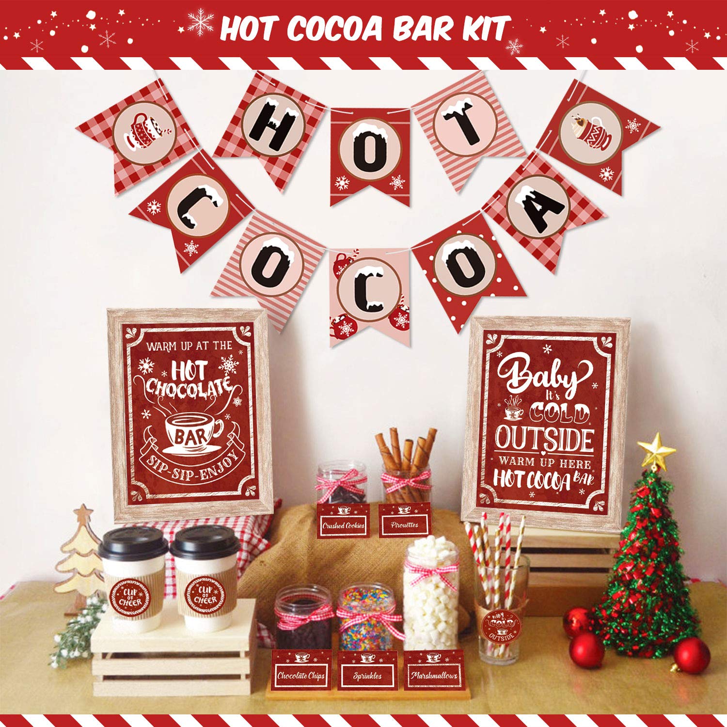 Let's Build a Hot Cocoa Bar! cover photo collage