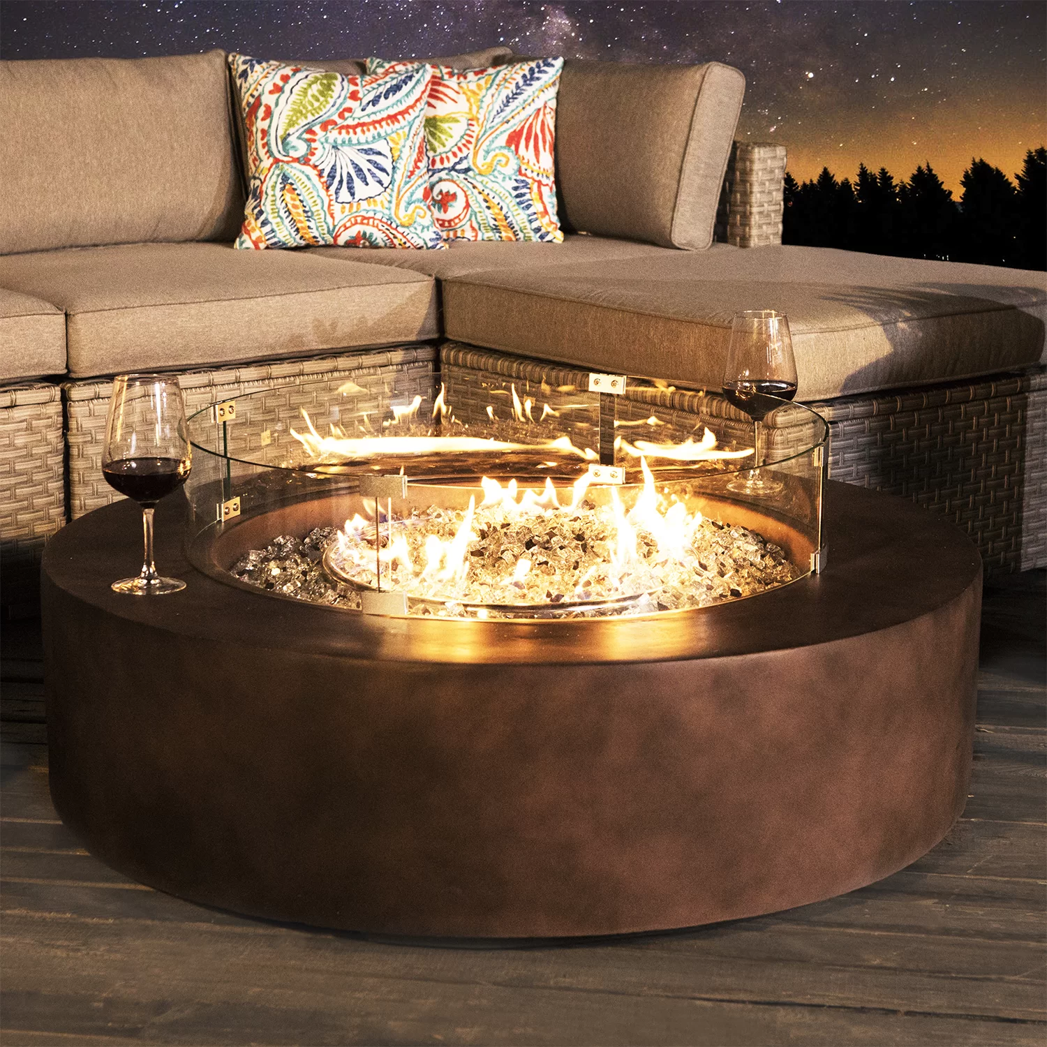 Fall Magic Begins with a Cozy Firepit, Delicious Wine and Scrumptious Snacks cover photo collage
