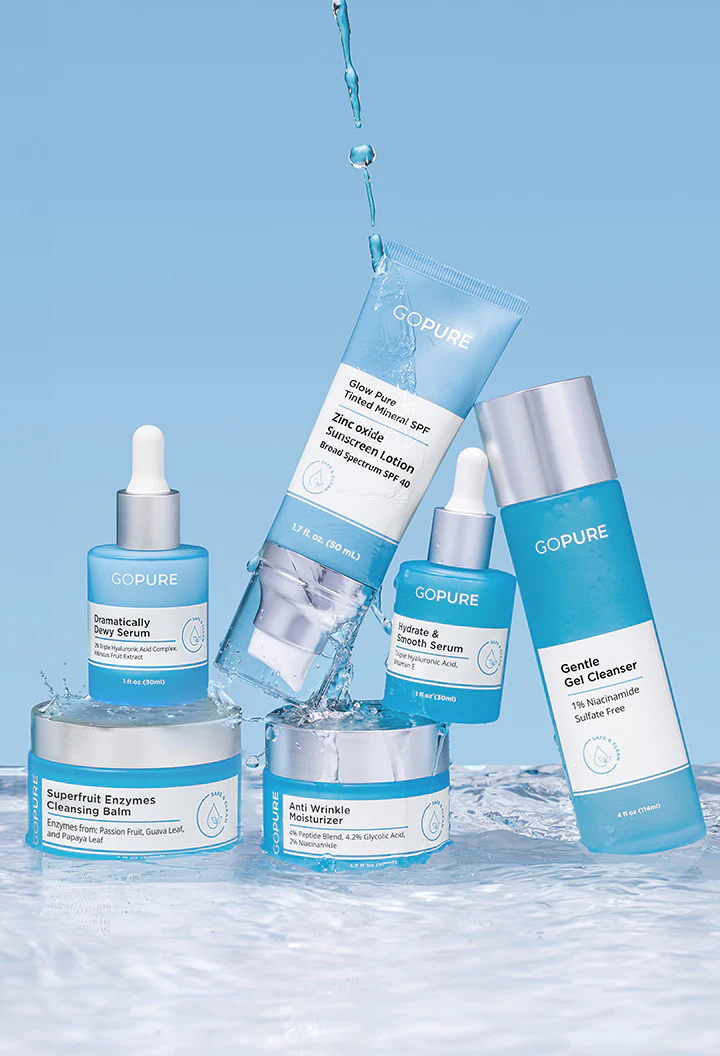 Glow Up After 40: Must-Have Skincare Treasures for Timeless Radiance ✨️ cover photo collage