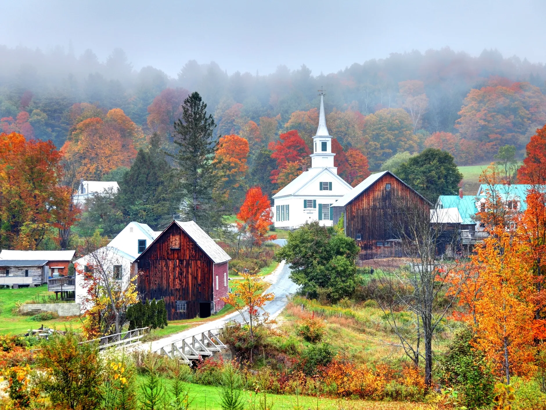 Perfect Vermont Foliage Trip cover photo collage