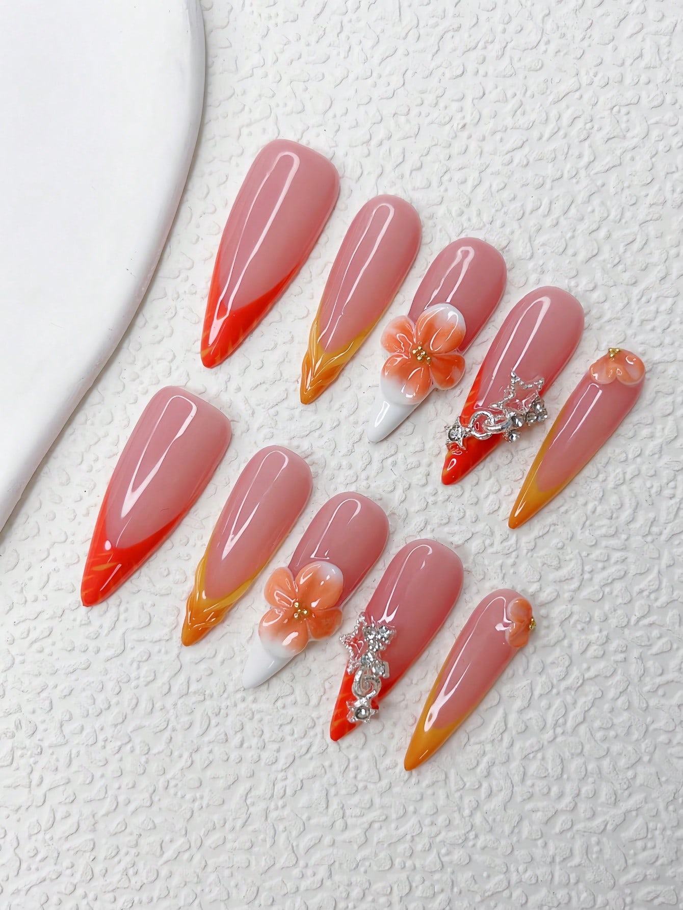 Acrylic press on nails at home💕 cover photo collage