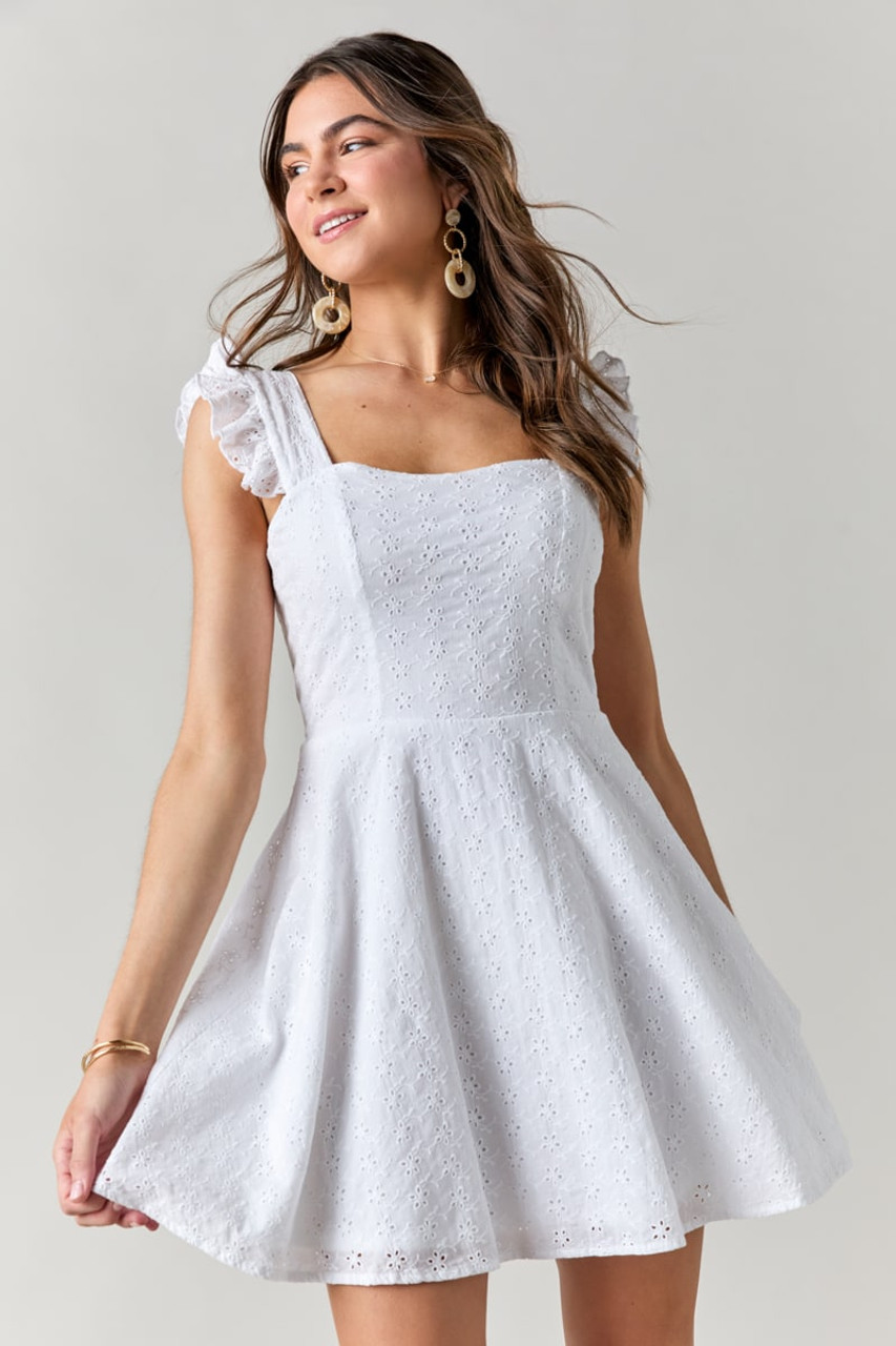 white graduation dress francesca's Francescas size M white summer dress. Worn once and