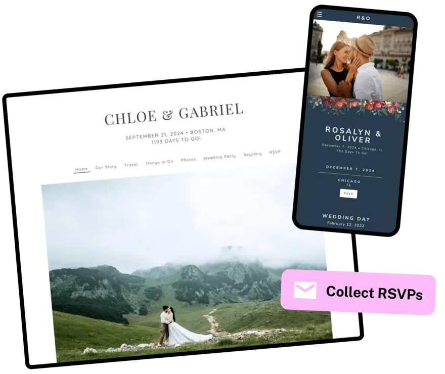 Wedding Planning Spreadsheet and Money Saving Tips cover photo collage