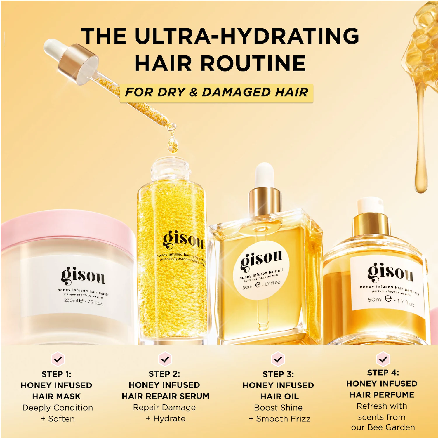 Luscious hair care routine 🌺 cover photo collage
