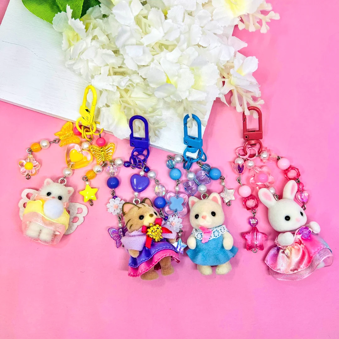 the cutest bag charms! cover photo collage