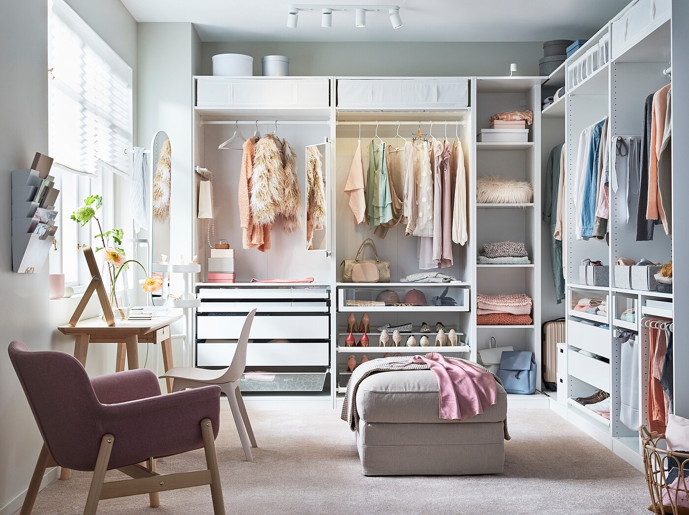 A look into my walk-in closet cover photo collage