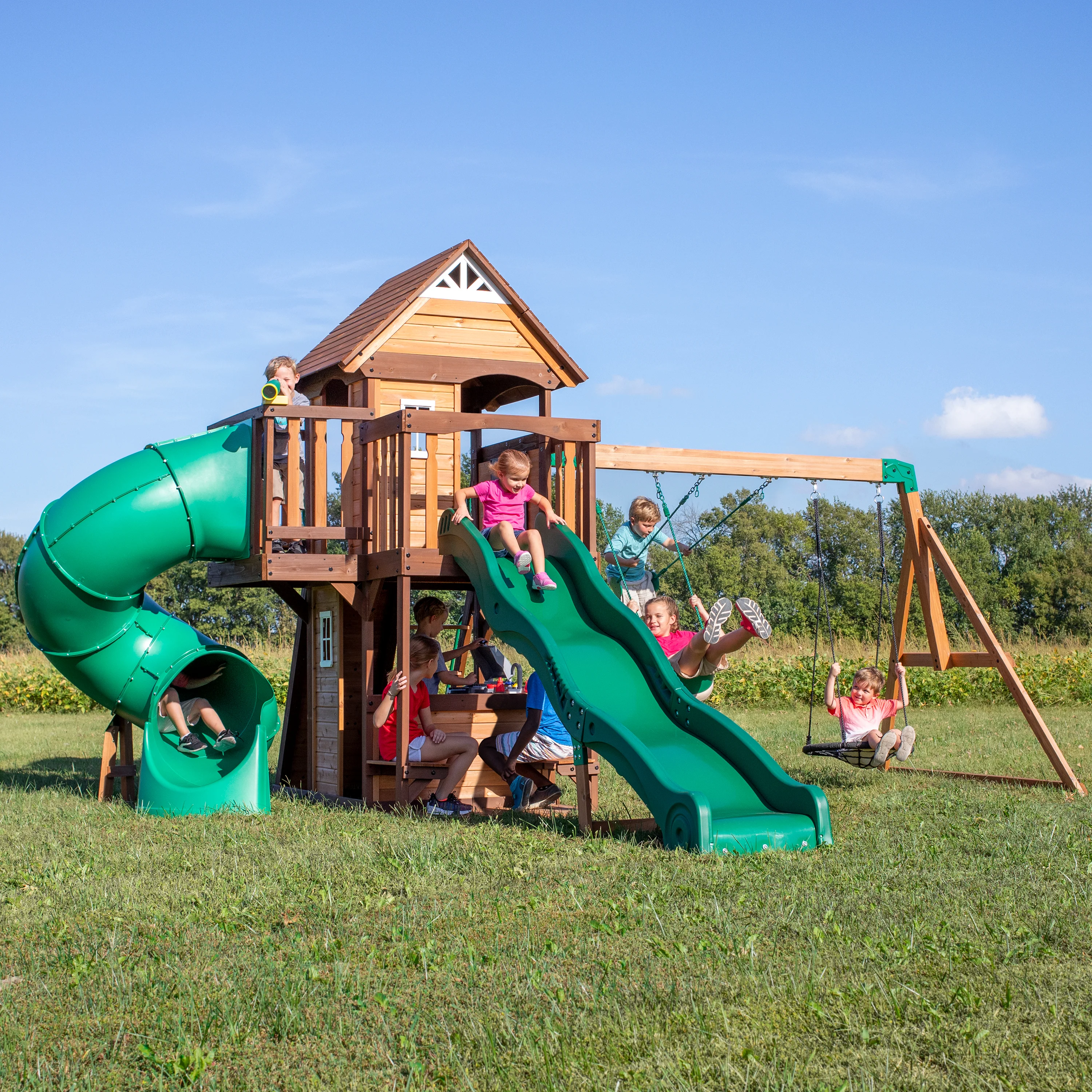 Outdoor play things cover photo collage