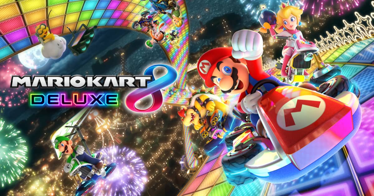 Nintendo switch games & products cover photo collage