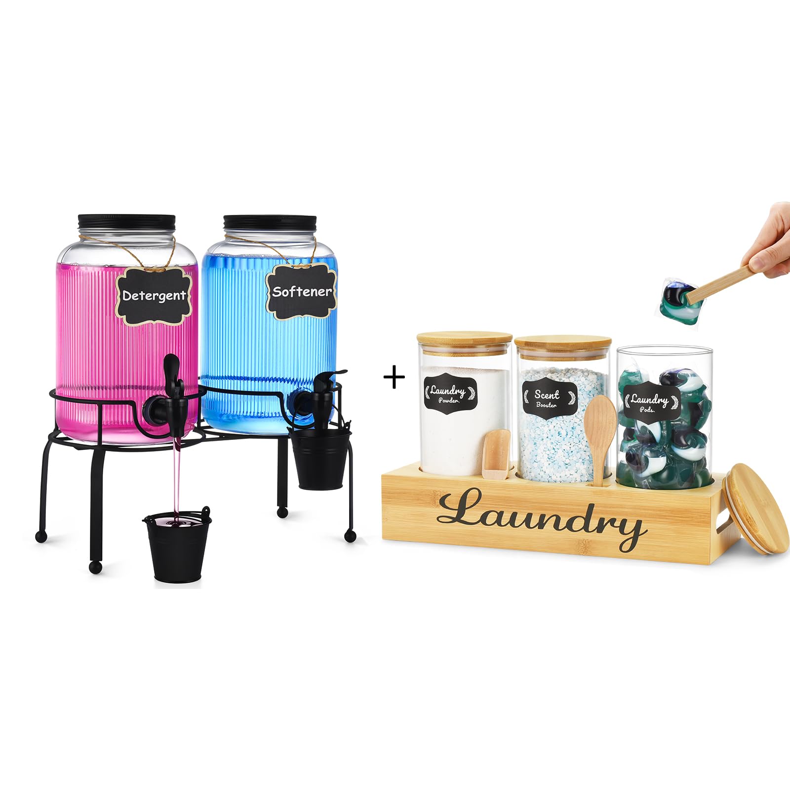 •Bin There, Done That: Container Love for Organized Bliss. My Favorite Storage Bins & Containers for Kitchen, Pantry & More! cover photo collage